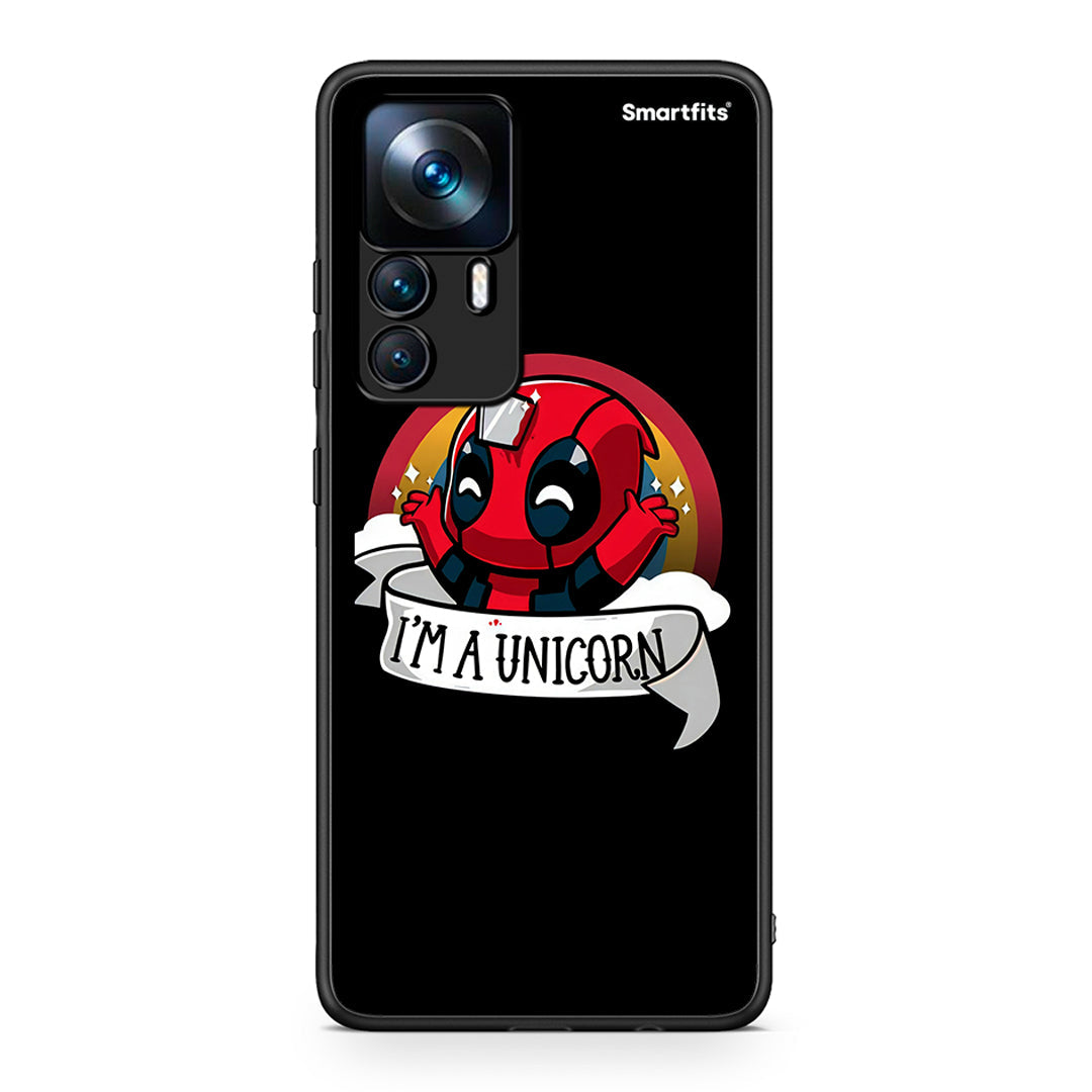 Xiaomi 12T / K50 Ultra Unicorn Deadpool θήκη από τη Smartfits με σχέδιο στο πίσω μέρος και μαύρο περίβλημα | Smartphone case with colorful back and black bezels by Smartfits