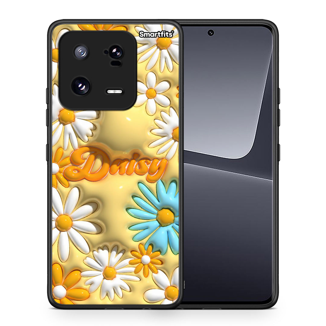 Θήκη Xiaomi 13 Bubble Daisies από τη Smartfits με σχέδιο στο πίσω μέρος και μαύρο περίβλημα | Xiaomi 13 Bubble Daisies Case with Colorful Back and Black Bezels