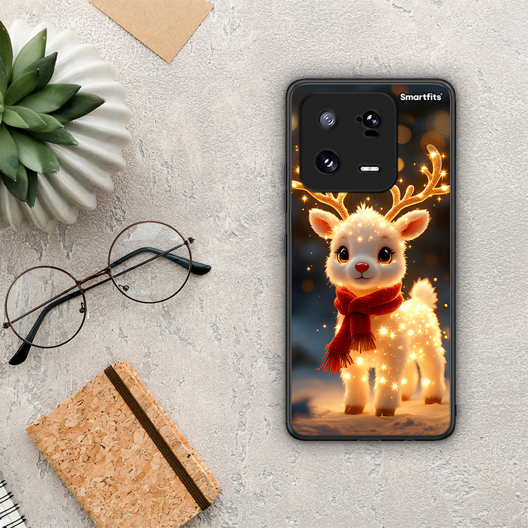 Θήκη Xiaomi 13 Pro Christmas Cutie από τη Smartfits με σχέδιο στο πίσω μέρος και μαύρο περίβλημα | Xiaomi 13 Pro Christmas Cutie Case with Colorful Back and Black Bezels