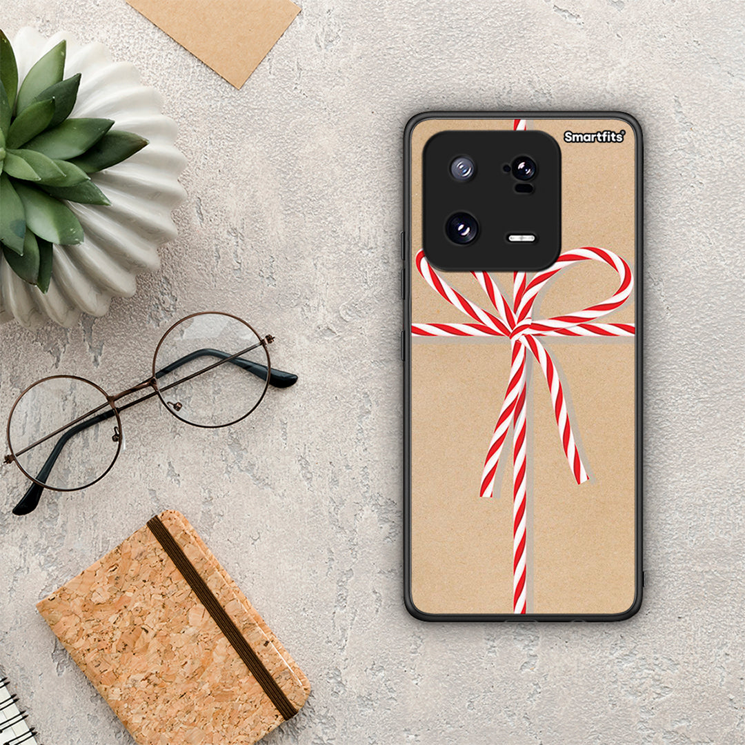 Θήκη Xiaomi 13 Pro Christmas Gift από τη Smartfits με σχέδιο στο πίσω μέρος και μαύρο περίβλημα | Xiaomi 13 Pro Christmas Gift Case with Colorful Back and Black Bezels