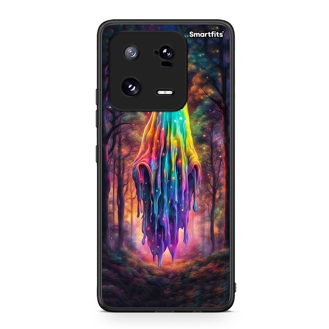 Θήκη Xiaomi 13 Pro Halloween Ghost από τη Smartfits με σχέδιο στο πίσω μέρος και μαύρο περίβλημα | Xiaomi 13 Pro Halloween Ghost Case with Colorful Back and Black Bezels