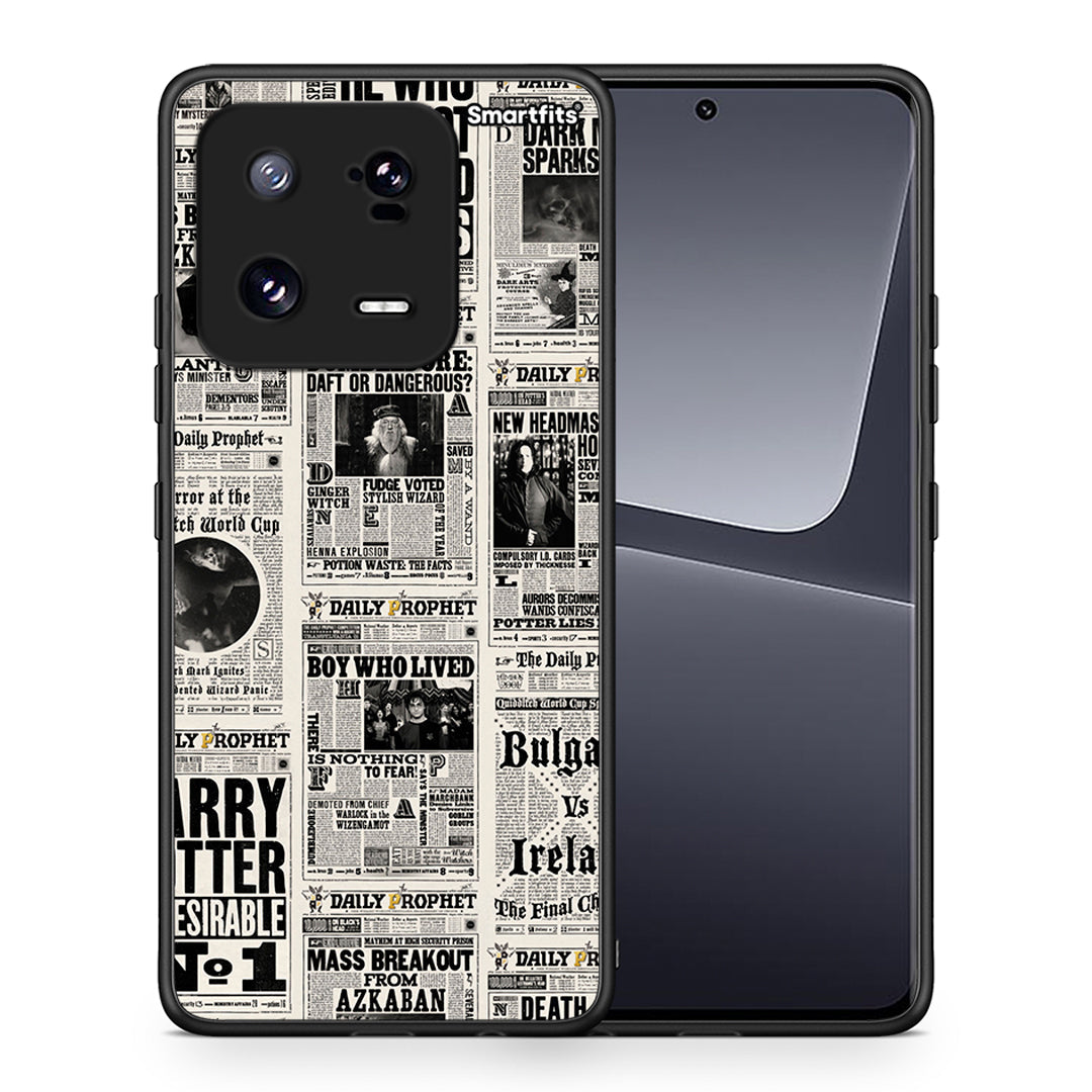 Θήκη Xiaomi 13 Pro Harry Paper από τη Smartfits με σχέδιο στο πίσω μέρος και μαύρο περίβλημα | Xiaomi 13 Pro Harry Paper Case with Colorful Back and Black Bezels