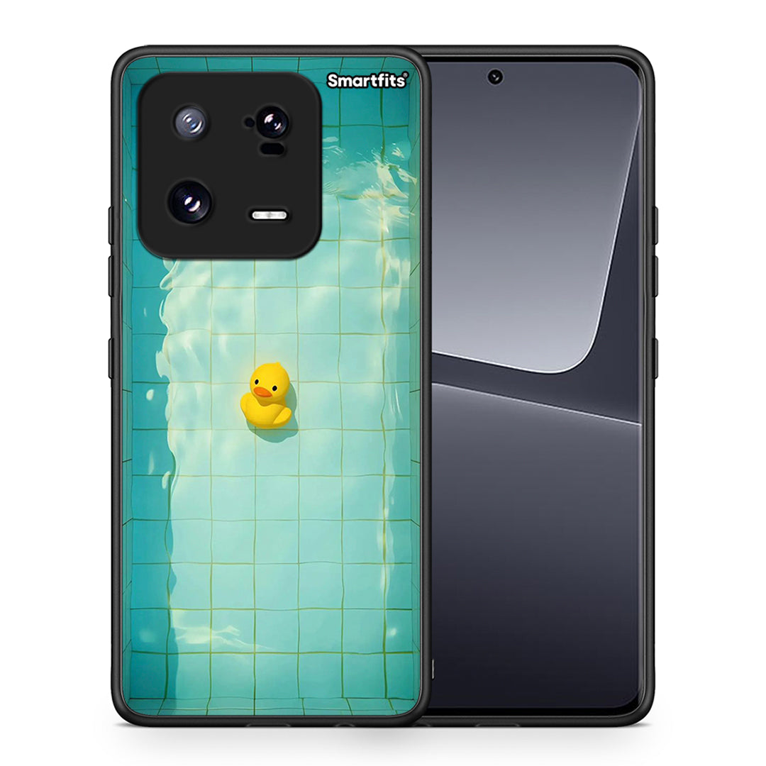 Θήκη Xiaomi 13 Pro Yellow Duck από τη Smartfits με σχέδιο στο πίσω μέρος και μαύρο περίβλημα | Xiaomi 13 Pro Yellow Duck Case with Colorful Back and Black Bezels