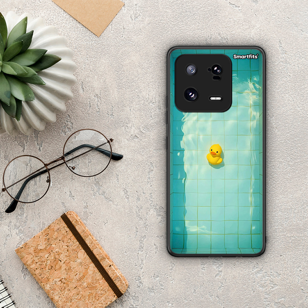 Θήκη Xiaomi 13 Pro Yellow Duck από τη Smartfits με σχέδιο στο πίσω μέρος και μαύρο περίβλημα | Xiaomi 13 Pro Yellow Duck Case with Colorful Back and Black Bezels