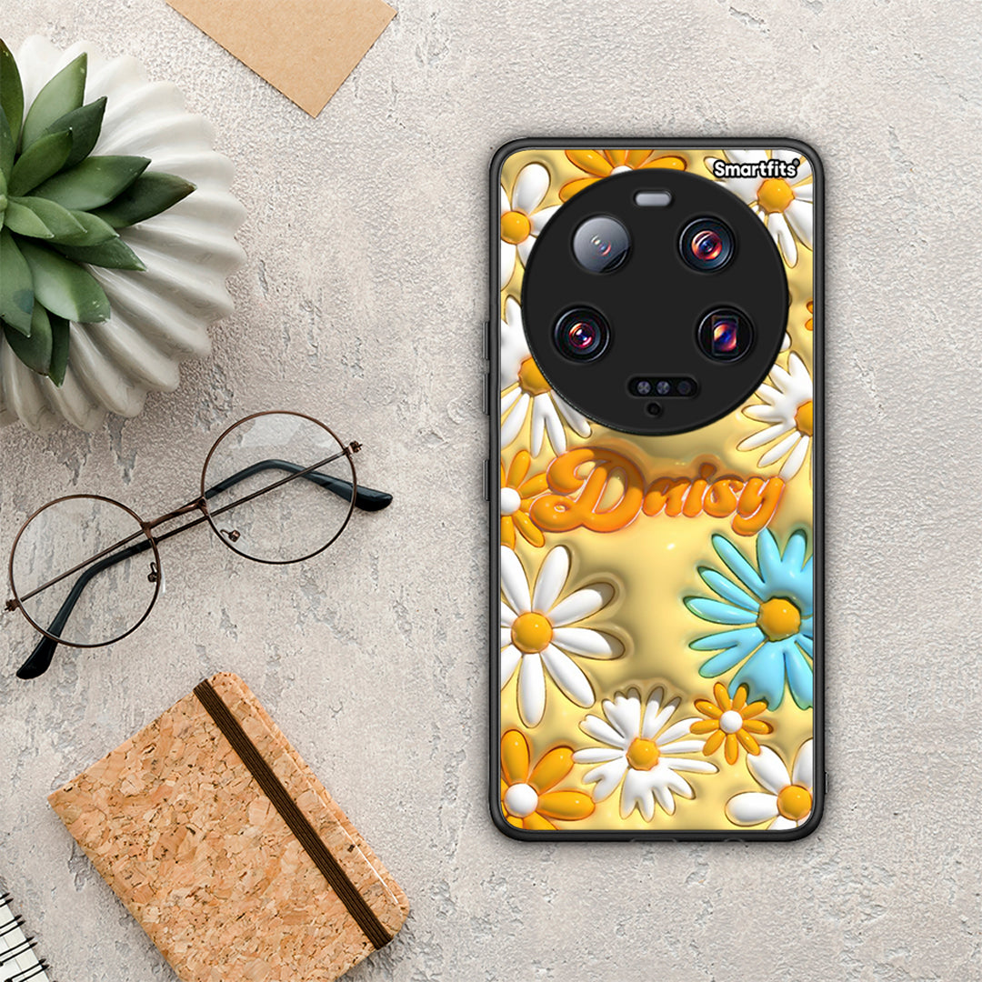 Θήκη Xiaomi 13 Ultra Bubble Daisies από τη Smartfits με σχέδιο στο πίσω μέρος και μαύρο περίβλημα | Xiaomi 13 Ultra Bubble Daisies Case with Colorful Back and Black Bezels