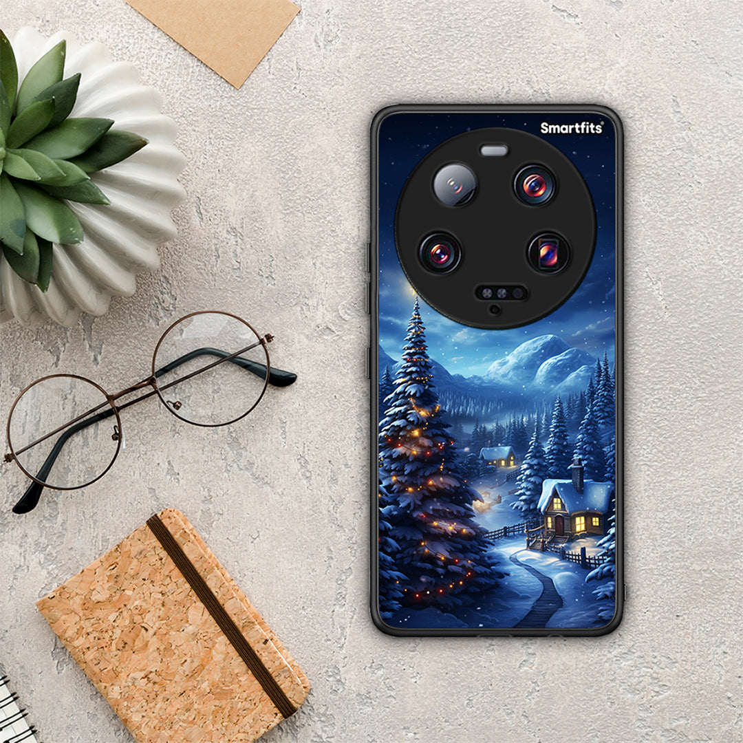 Θήκη Xiaomi 13 Ultra Christmas Scenery από τη Smartfits με σχέδιο στο πίσω μέρος και μαύρο περίβλημα | Xiaomi 13 Ultra Christmas Scenery Case with Colorful Back and Black Bezels