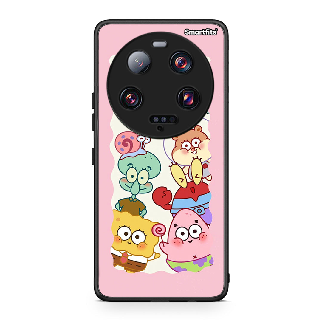 Θήκη Xiaomi 13 Ultra Cute Companion από τη Smartfits με σχέδιο στο πίσω μέρος και μαύρο περίβλημα | Xiaomi 13 Ultra Cute Companion Case with Colorful Back and Black Bezels