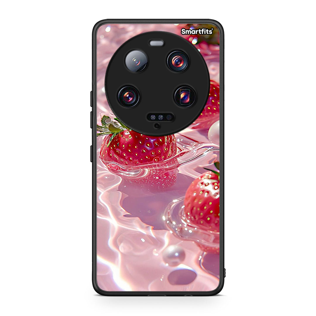 Θήκη Xiaomi 13 Ultra Juicy Strawberries από τη Smartfits με σχέδιο στο πίσω μέρος και μαύρο περίβλημα | Xiaomi 13 Ultra Juicy Strawberries Case with Colorful Back and Black Bezels