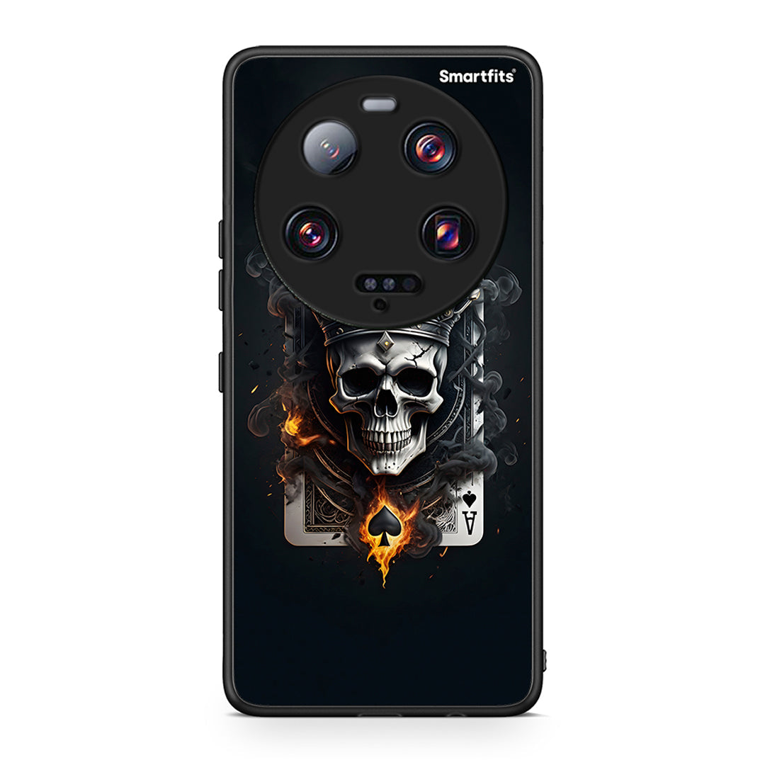 Θήκη Xiaomi 13 Ultra Skull King Ace από τη Smartfits με σχέδιο στο πίσω μέρος και μαύρο περίβλημα | Xiaomi 13 Ultra Skull King Ace Case with Colorful Back and Black Bezels