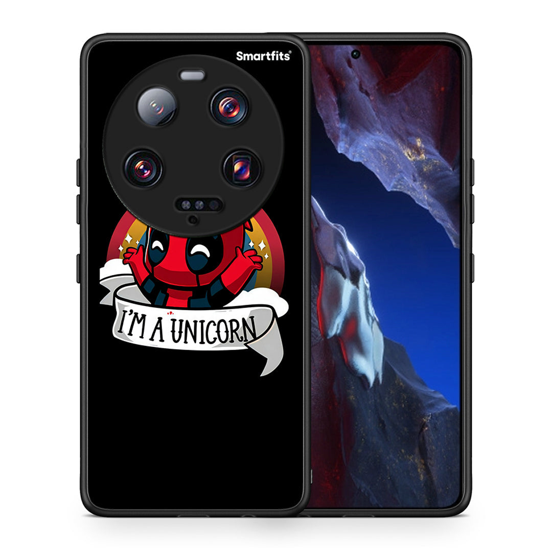 Θήκη Xiaomi 13 Ultra Unicorn Deadpool από τη Smartfits με σχέδιο στο πίσω μέρος και μαύρο περίβλημα | Xiaomi 13 Ultra Unicorn Deadpool Case with Colorful Back and Black Bezels