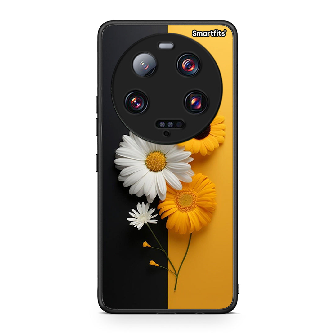 Θήκη Xiaomi 13 Ultra Yellow Daisies από τη Smartfits με σχέδιο στο πίσω μέρος και μαύρο περίβλημα | Xiaomi 13 Ultra Yellow Daisies Case with Colorful Back and Black Bezels