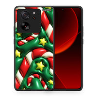 Thumbnail for Θήκη Xiaomi 13T Christmas Bubbles από τη Smartfits με σχέδιο στο πίσω μέρος και μαύρο περίβλημα | Xiaomi 13T Christmas Bubbles case with colorful back and black bezels