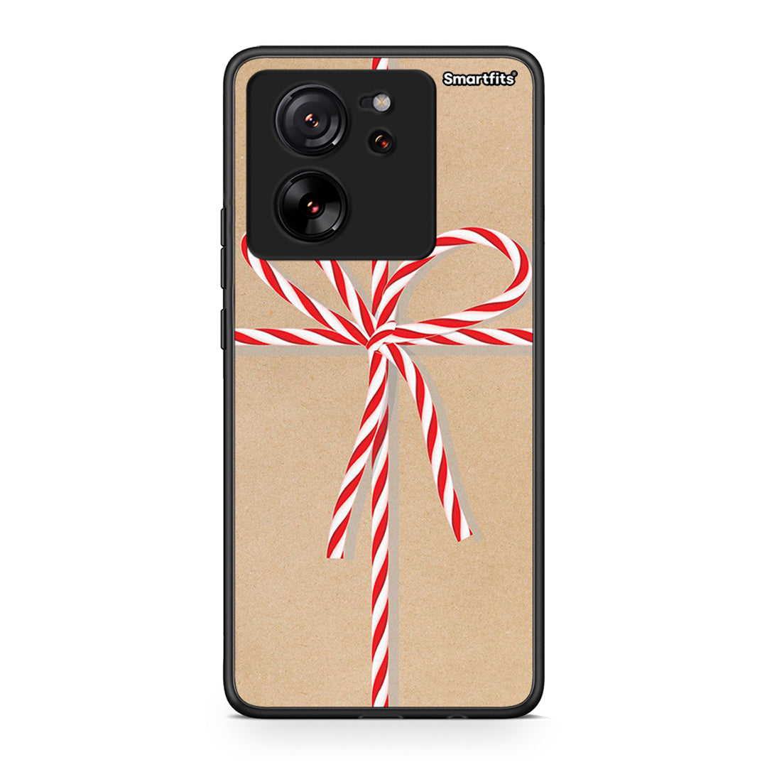 Xiaomi 13T Christmas Gift θήκη από τη Smartfits με σχέδιο στο πίσω μέρος και μαύρο περίβλημα | Smartphone case with colorful back and black bezels by Smartfits