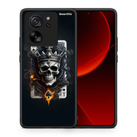 Thumbnail for Θήκη Xiaomi 13T Skull King Ace από τη Smartfits με σχέδιο στο πίσω μέρος και μαύρο περίβλημα | Xiaomi 13T Skull King Ace case with colorful back and black bezels