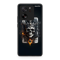 Thumbnail for Xiaomi 13T Skull King Ace θήκη από τη Smartfits με σχέδιο στο πίσω μέρος και μαύρο περίβλημα | Smartphone case with colorful back and black bezels by Smartfits