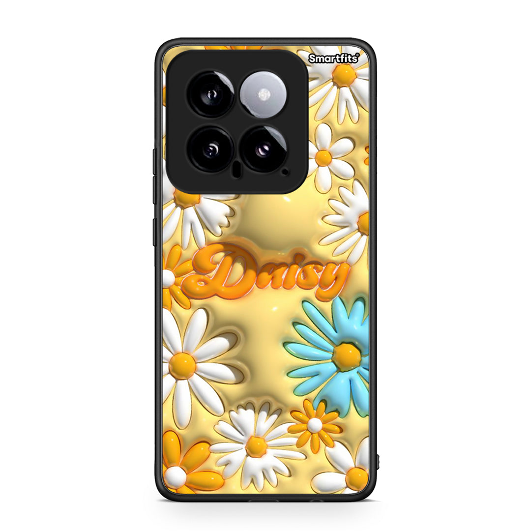 Xiaomi 14 5G Bubble Daisies θήκη από τη Smartfits με σχέδιο στο πίσω μέρος και μαύρο περίβλημα | Smartphone case with colorful back and black bezels by Smartfits