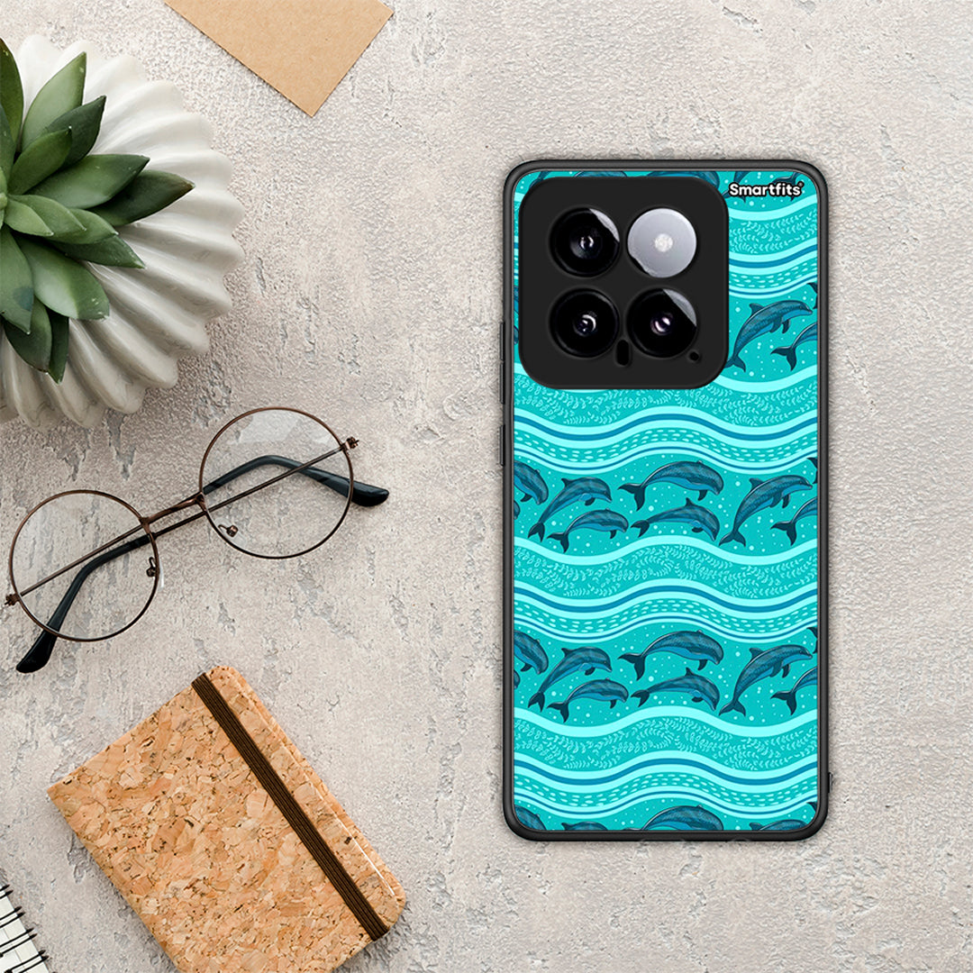 Swimming Dolphins - Xiaomi 14 5G case