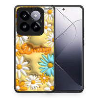 Thumbnail for Θήκη Xiaomi 14 Pro 5G Bubble Daisies από τη Smartfits με σχέδιο στο πίσω μέρος και μαύρο περίβλημα | Xiaomi 14 Pro 5G Bubble Daisies case with colorful back and black bezels