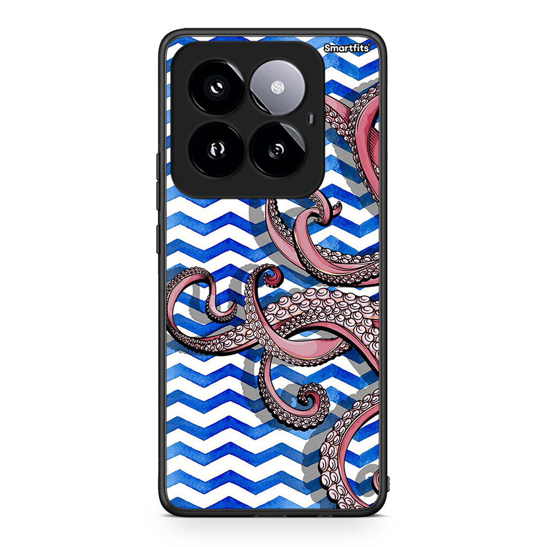 Xiaomi 14 Pro 5G Chevron Devilfish θήκη από τη Smartfits με σχέδιο στο πίσω μέρος και μαύρο περίβλημα | Smartphone case with colorful back and black bezels by Smartfits