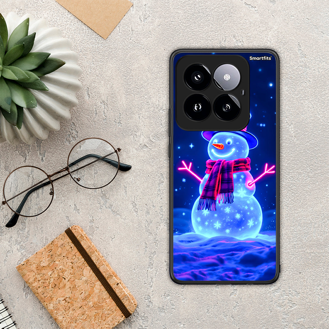 Christmas Neon Snowman - Xiaomi 14 Pro 5G θήκη