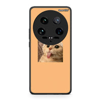 Thumbnail for Xiaomi 14 Ultra Cat Tongue θήκη από τη Smartfits με σχέδιο στο πίσω μέρος και μαύρο περίβλημα | Smartphone case with colorful back and black bezels by Smartfits