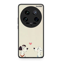 Thumbnail for Xiaomi 14 Ultra Dalmatians Love θήκη από τη Smartfits με σχέδιο στο πίσω μέρος και μαύρο περίβλημα | Smartphone case with colorful back and black bezels by Smartfits