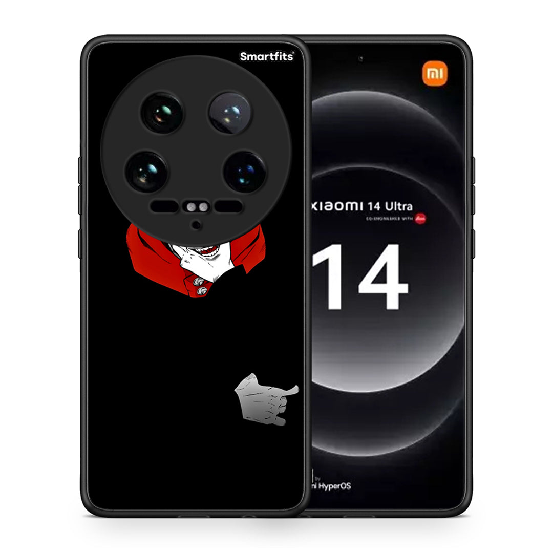 Θήκη Xiaomi 14 Ultra Itadori Anime από τη Smartfits με σχέδιο στο πίσω μέρος και μαύρο περίβλημα | Xiaomi 14 Ultra Itadori Anime case with colorful back and black bezels