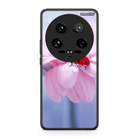 Thumbnail for Xiaomi 14 Ultra Ladybug Flower θήκη από τη Smartfits με σχέδιο στο πίσω μέρος και μαύρο περίβλημα | Smartphone case with colorful back and black bezels by Smartfits