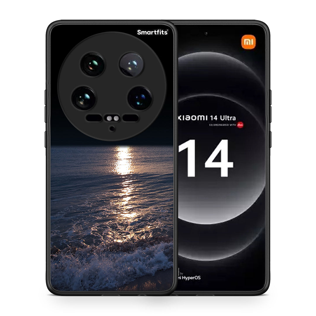 Θήκη Xiaomi 14 Ultra Moon Landscape από τη Smartfits με σχέδιο στο πίσω μέρος και μαύρο περίβλημα | Xiaomi 14 Ultra Moon Landscape case with colorful back and black bezels