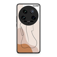 Thumbnail for Xiaomi 14 Ultra LineArt Woman θήκη από τη Smartfits με σχέδιο στο πίσω μέρος και μαύρο περίβλημα | Smartphone case with colorful back and black bezels by Smartfits
