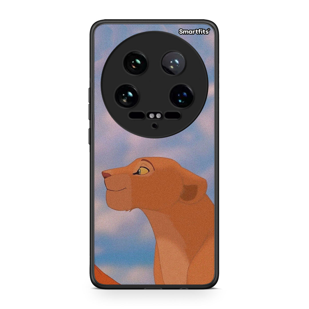 Xiaomi 14 Ultra Lion Love 2 Θήκη Αγίου Βαλεντίνου από τη Smartfits με σχέδιο στο πίσω μέρος και μαύρο περίβλημα | Smartphone case with colorful back and black bezels by Smartfits