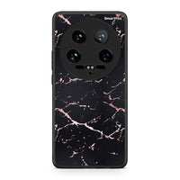 Thumbnail for 4 - Xiaomi 14 Ultra Black Rosegold Marble case, cover, bumper