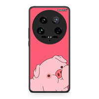 Thumbnail for Xiaomi 14 Ultra Pig Love 1 Θήκη Αγίου Βαλεντίνου από τη Smartfits με σχέδιο στο πίσω μέρος και μαύρο περίβλημα | Smartphone case with colorful back and black bezels by Smartfits