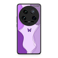 Thumbnail for Xiaomi 14 Ultra Purple Mariposa Θήκη Αγίου Βαλεντίνου από τη Smartfits με σχέδιο στο πίσω μέρος και μαύρο περίβλημα | Smartphone case with colorful back and black bezels by Smartfits