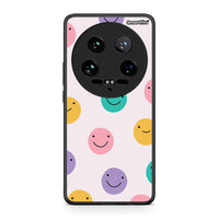 Thumbnail for Xiaomi 14 Ultra Smiley Faces θήκη από τη Smartfits με σχέδιο στο πίσω μέρος και μαύρο περίβλημα | Smartphone case with colorful back and black bezels by Smartfits