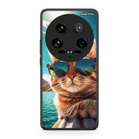 Thumbnail for Xiaomi 14 Ultra Summer Cat θήκη από τη Smartfits με σχέδιο στο πίσω μέρος και μαύρο περίβλημα | Smartphone case with colorful back and black bezels by Smartfits