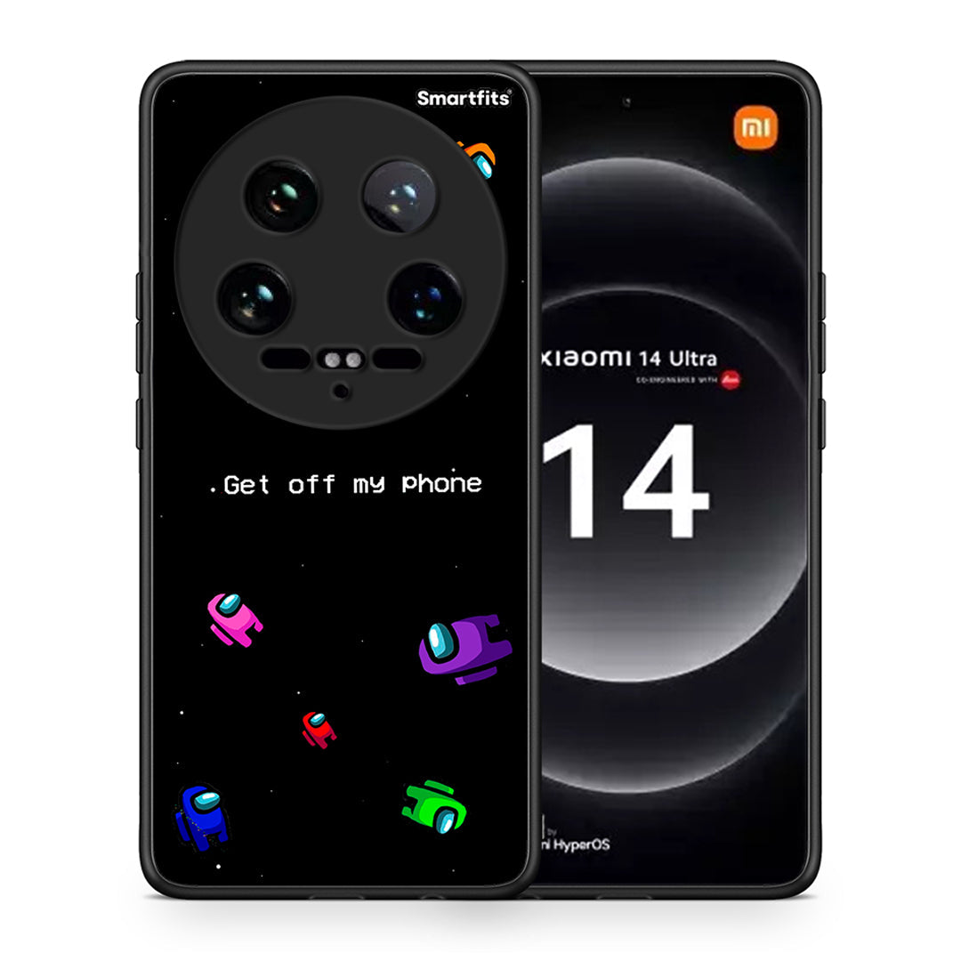 Θήκη Xiaomi 14 Ultra AFK Text από τη Smartfits με σχέδιο στο πίσω μέρος και μαύρο περίβλημα | Xiaomi 14 Ultra AFK Text case with colorful back and black bezels