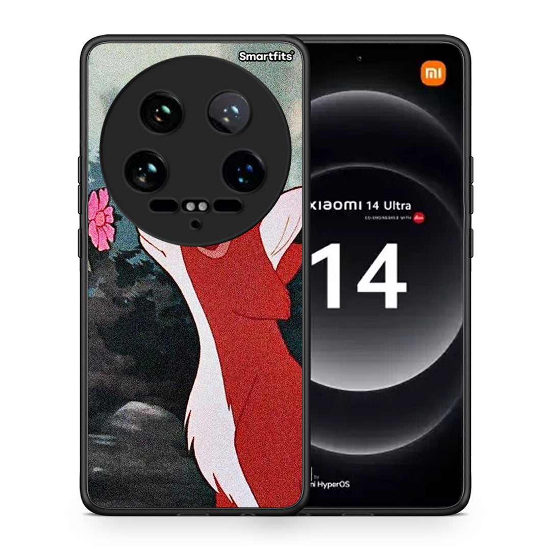 Θήκη Xiaomi 14 Ultra Tod And Vixey Love 2 από τη Smartfits με σχέδιο στο πίσω μέρος και μαύρο περίβλημα | Xiaomi 14 Ultra Tod And Vixey Love 2 case with colorful back and black bezels