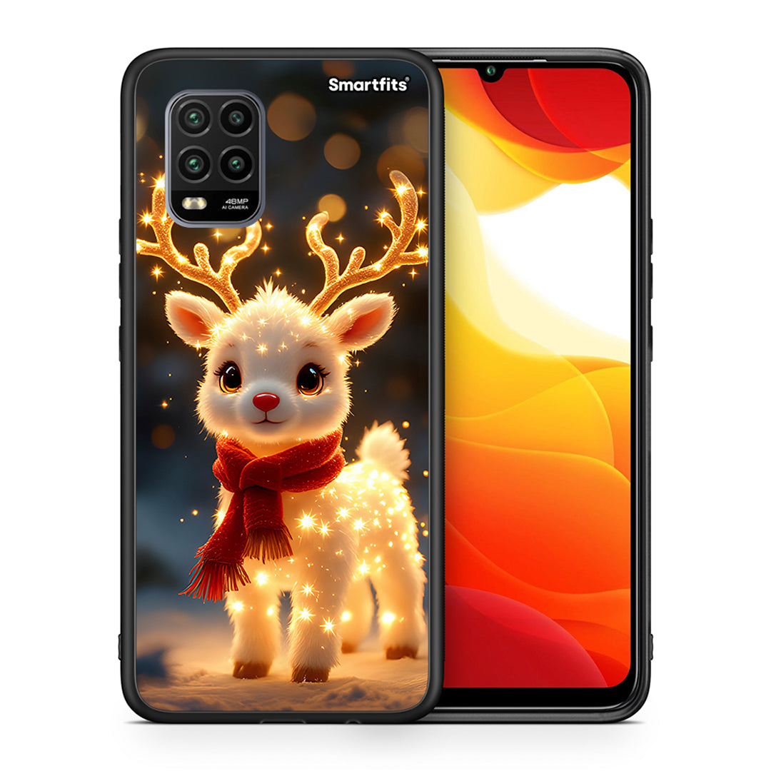 Θήκη Xiaomi Mi 10 Lite Christmas Cutie από τη Smartfits με σχέδιο στο πίσω μέρος και μαύρο περίβλημα | Xiaomi Mi 10 Lite Christmas Cutie case with colorful back and black bezels