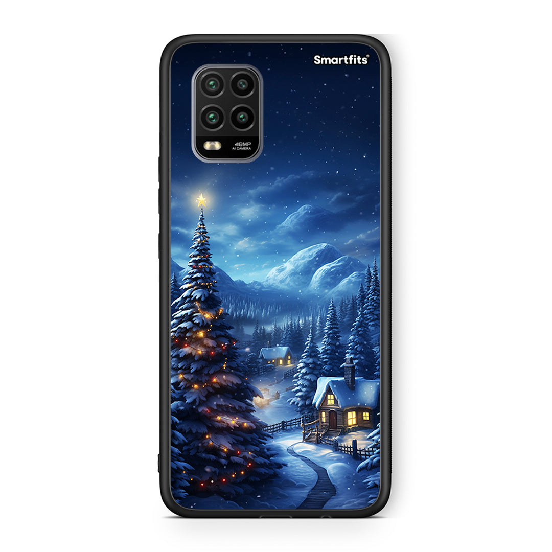 Xiaomi Mi 10 Lite Christmas Scenery θήκη από τη Smartfits με σχέδιο στο πίσω μέρος και μαύρο περίβλημα | Smartphone case with colorful back and black bezels by Smartfits