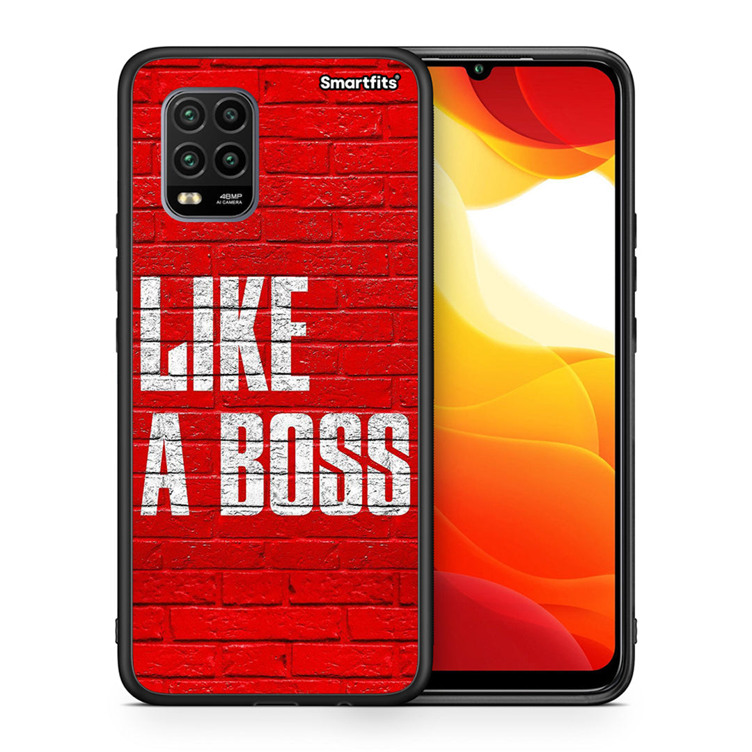 Θήκη Xiaomi Mi 10 Lite Like A Boss από τη Smartfits με σχέδιο στο πίσω μέρος και μαύρο περίβλημα | Xiaomi Mi 10 Lite Like A Boss case with colorful back and black bezels