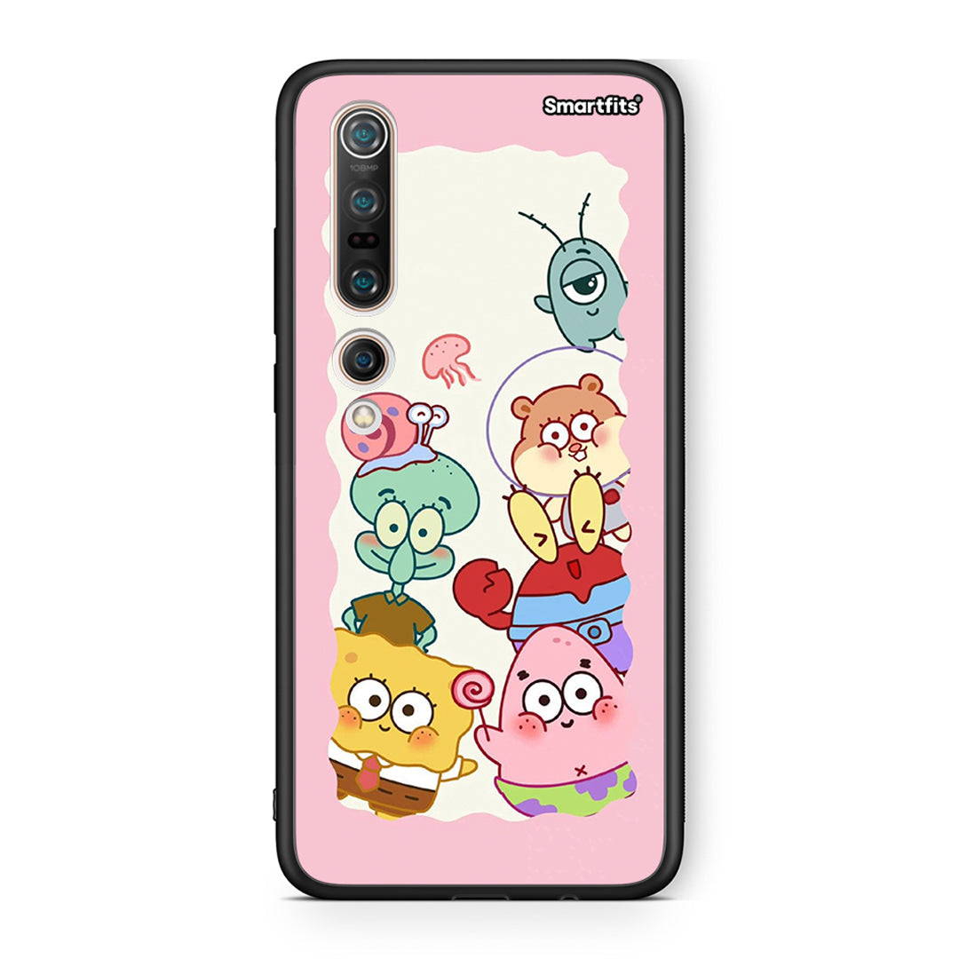 Xiaomi Mi 10 Cute Companion θήκη από τη Smartfits με σχέδιο στο πίσω μέρος και μαύρο περίβλημα | Smartphone case with colorful back and black bezels by Smartfits