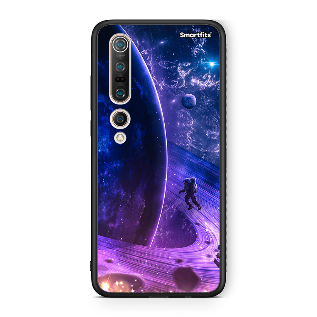 Xiaomi Mi 10 Pro Lost Astronaut θήκη από τη Smartfits με σχέδιο στο πίσω μέρος και μαύρο περίβλημα | Smartphone case with colorful back and black bezels by Smartfits