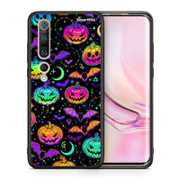 Thumbnail for Θήκη Xiaomi Mi 10 Pro Neon Halloween από τη Smartfits με σχέδιο στο πίσω μέρος και μαύρο περίβλημα | Xiaomi Mi 10 Pro Neon Halloween case with colorful back and black bezels