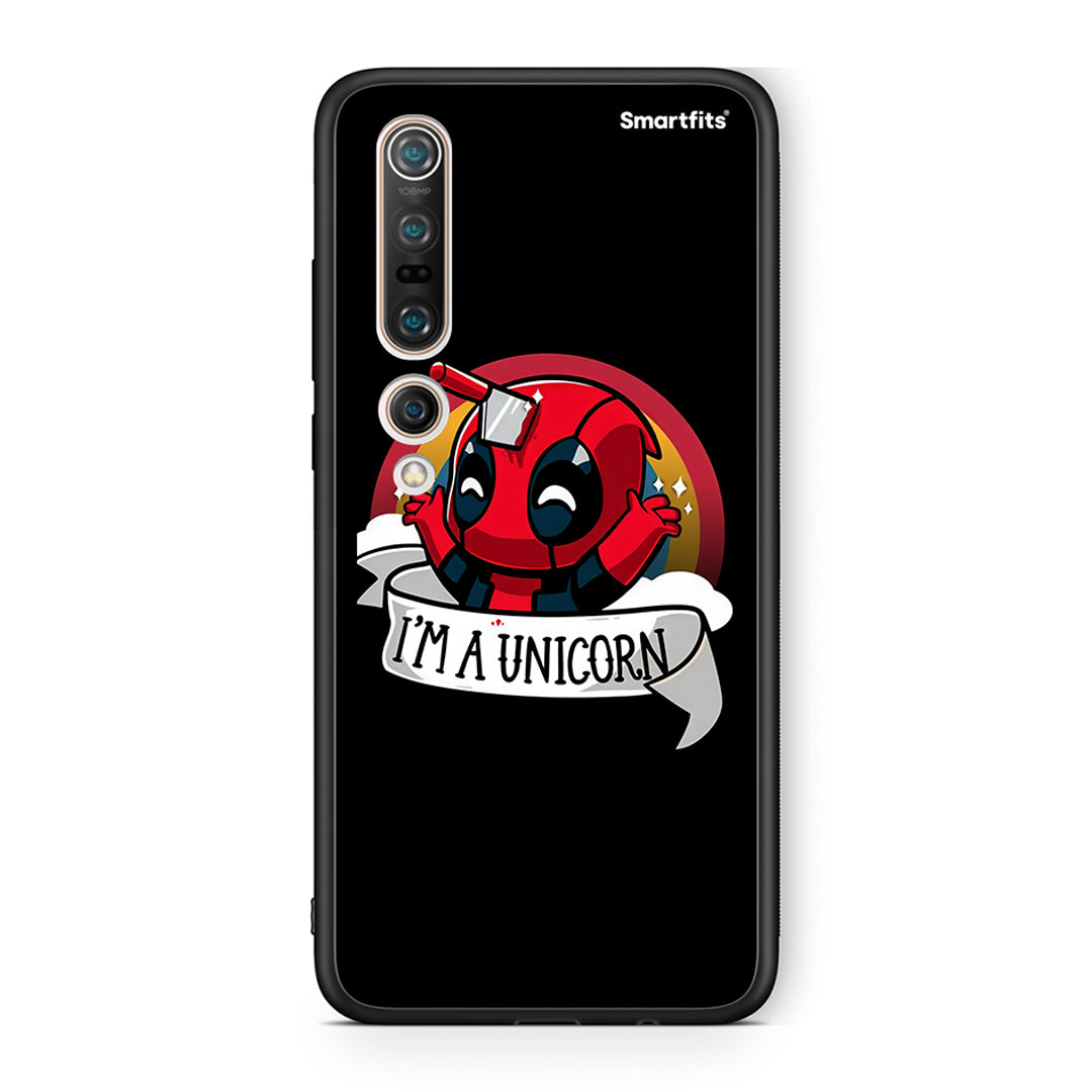 Xiaomi Mi 10 Pro Unicorn Deadpool θήκη από τη Smartfits με σχέδιο στο πίσω μέρος και μαύρο περίβλημα | Smartphone case with colorful back and black bezels by Smartfits