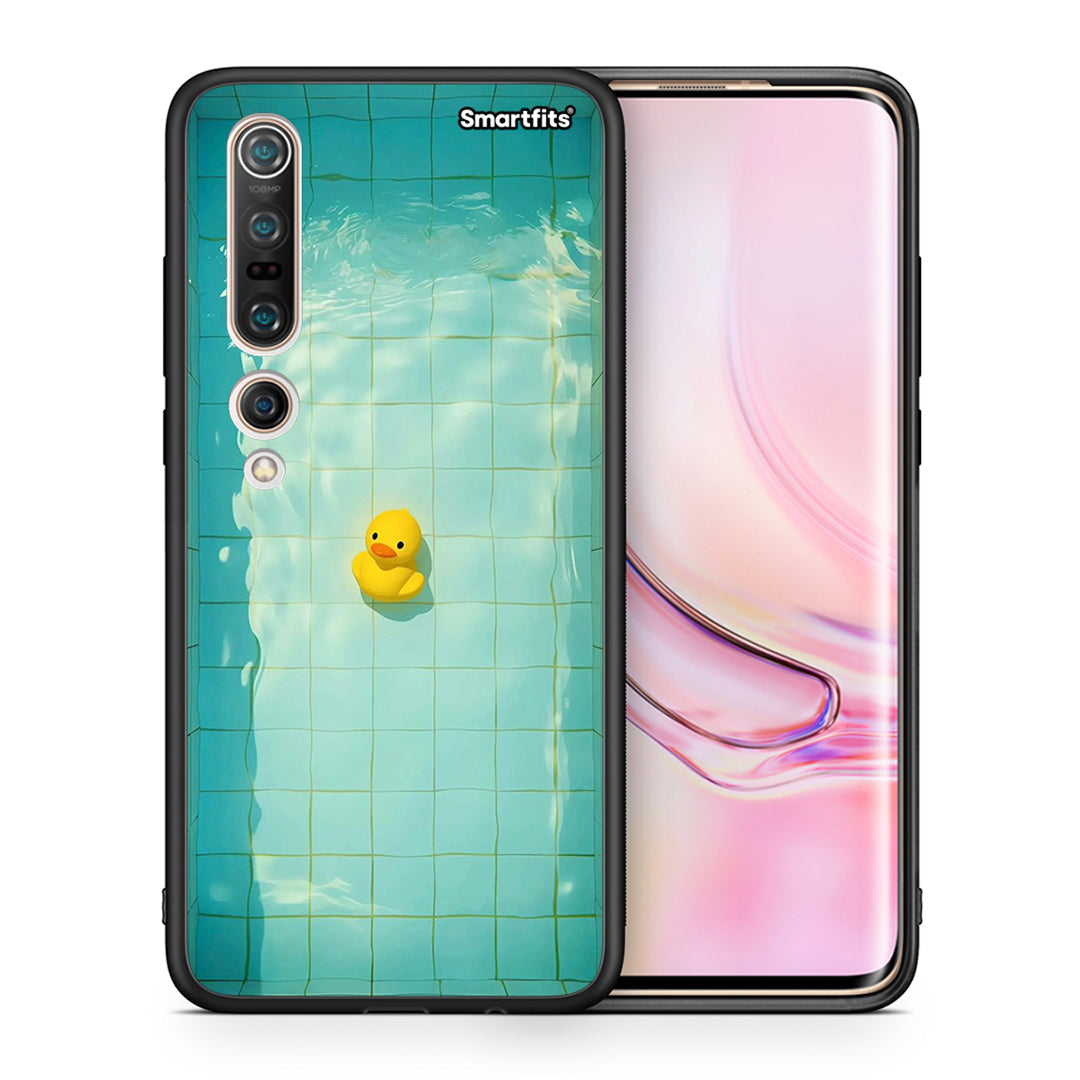 Θήκη Xiaomi Mi 10 Yellow Duck από τη Smartfits με σχέδιο στο πίσω μέρος και μαύρο περίβλημα | Xiaomi Mi 10 Yellow Duck case with colorful back and black bezels