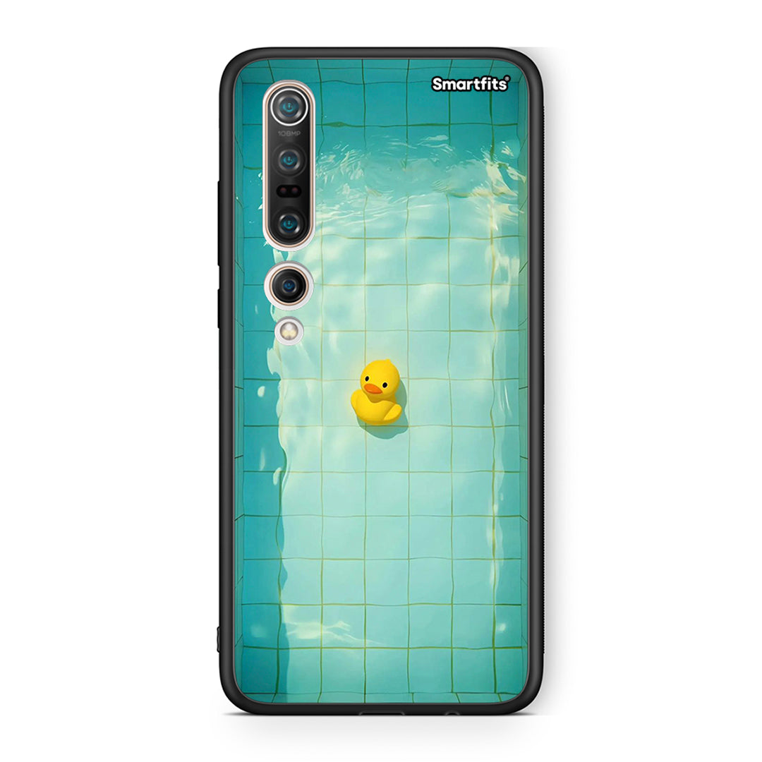 Xiaomi Mi 10 Yellow Duck θήκη από τη Smartfits με σχέδιο στο πίσω μέρος και μαύρο περίβλημα | Smartphone case with colorful back and black bezels by Smartfits