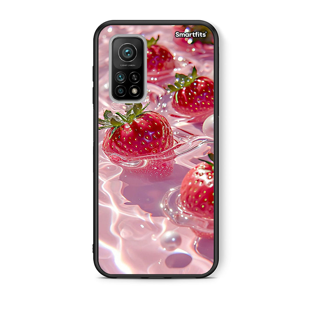 Θήκη Xiaomi Mi 10T/10T Pro Juicy Strawberries από τη Smartfits με σχέδιο στο πίσω μέρος και μαύρο περίβλημα | Xiaomi Mi 10T/10T Pro Juicy Strawberries case with colorful back and black bezels