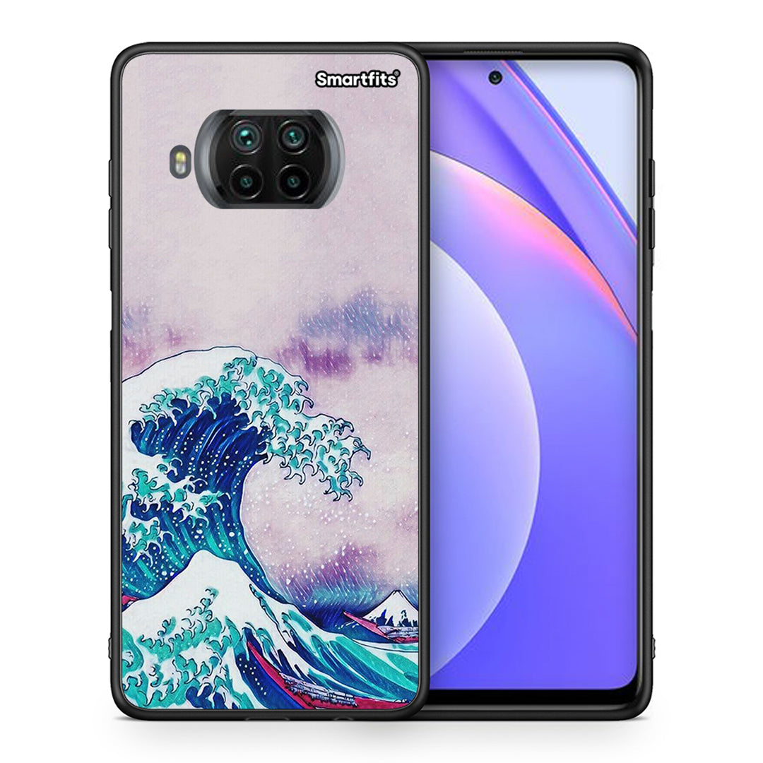 Θήκη Xiaomi Mi 10T Lite Blue Waves από τη Smartfits με σχέδιο στο πίσω μέρος και μαύρο περίβλημα | Xiaomi Mi 10T Lite Blue Waves case with colorful back and black bezels