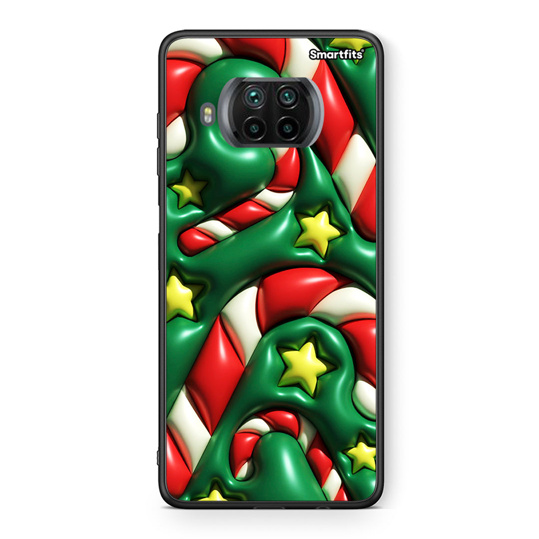 Θήκη Xiaomi Mi 10T Lite Christmas Bubbles από τη Smartfits με σχέδιο στο πίσω μέρος και μαύρο περίβλημα | Xiaomi Mi 10T Lite Christmas Bubbles case with colorful back and black bezels